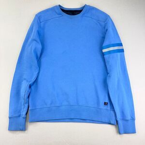 Wahts‎ MOORE Sweatshirt Mens Large Regatta Blue Crewneck Pullover Gym Athletic